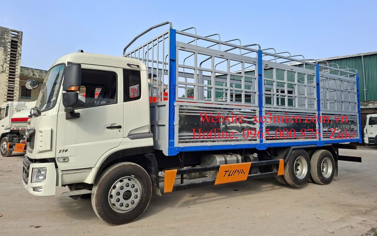 XE TẢI THÙNG DONGFENG 3 CHÂN CO 270 YUCHAI 1 XE TAI THUNG DONGFENG 3 CHAN CO 270 YUCHAI